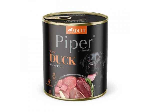 detail PIPER konzerva pre psa kačka s hruškou, 800g