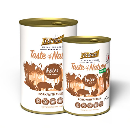 detail PRINCE ULTRA PREMIUM Taste of Nature Paleo pork&turkey, 800g