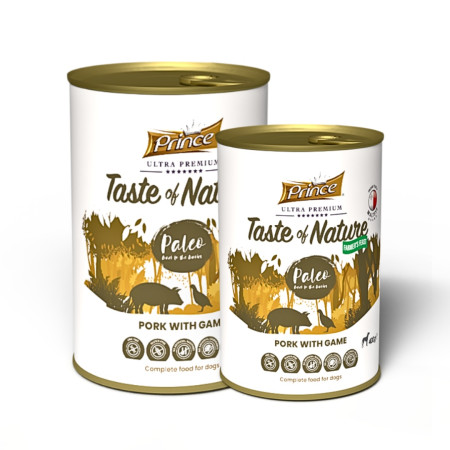 detail PRINCE ULTRA PREMIUM Taste of Nature Paleo pork&game, 400g