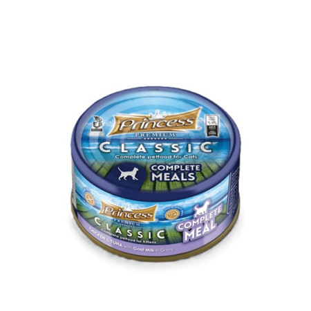detail PRINCESS PREMIUM CLASSIC COMPLETE MEAL chicken&tuna w/goat milk kitten