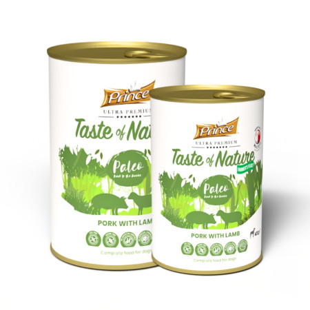 detail PRINCE ULTRA PREMIUM Taste of Nature Paleo pork&lamb, 800g