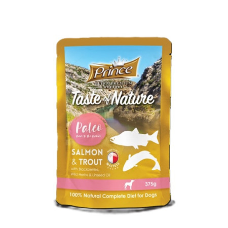 detail PRINCE ULTRA PREMIUM Taste of Nature Paleo salmon&trout, 375g