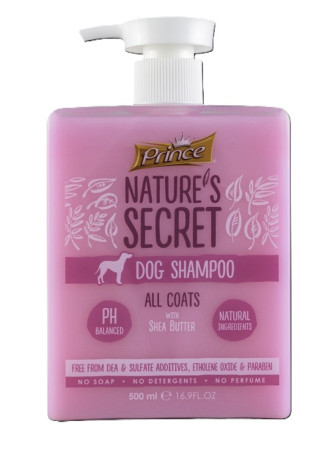 detail PRINCE NATURE’S SECRET DOG SHAMPOO All Coats, 500ml