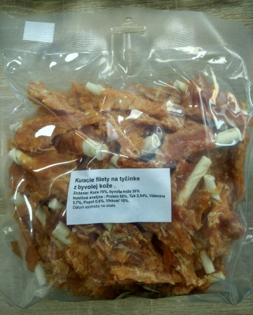 detail Kuracie filetky na tyčinke z byvolej kože malé 500g