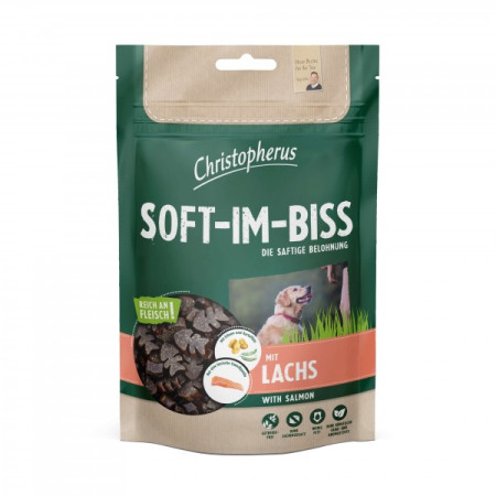 detail Christopherus SiB soft maškrty pre psov losos, 125 g