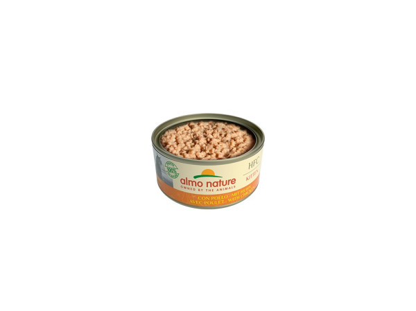 detail HFC Cat kitten konzerva kura, 70g