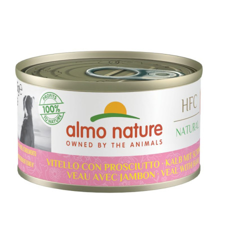 detail HFC dog natural telacie mäso so šunkou, 95g