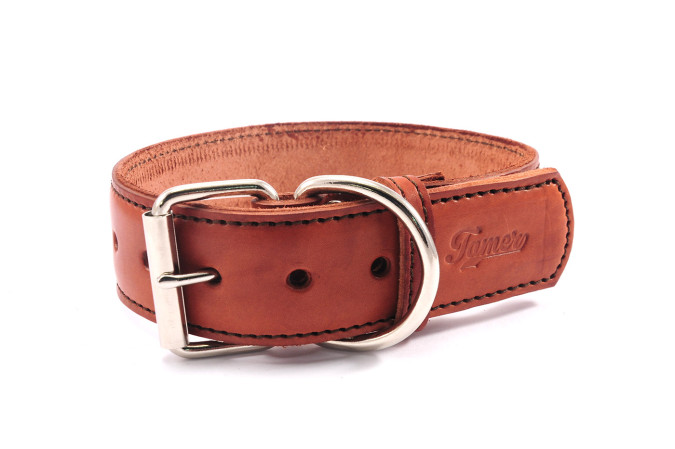 detail TAMER Obojok koženy, 55cm/5cm