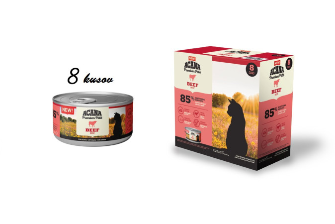 detail ACANA Cat Pate Beef 8ks x 85g