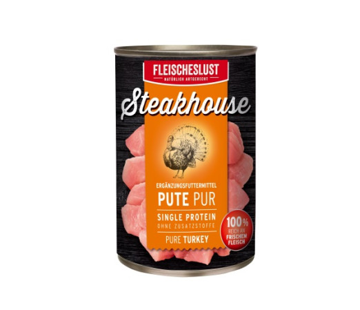 detail Konzerva steak 100% mäso morčacie, 400g