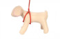 náhľad COLLAR Postroj okrúhly kožený s vodítkom, 46-66cm 40-60cm, oranžová