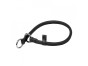 náhľad Collar Obojok okrúhly kožený škrtiaci, 70cm/13mm, čierna