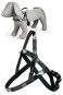 náhľad Papillon Postroj Reflex Grey nylon, 54-60 cm, šedá