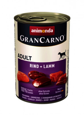 ANIMONDA GranCarno pre psov - hovädzia + jahňa, 400g