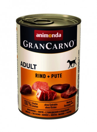 detail ANIMONDA GranCarno pre psov hovädzie+morka, 400g