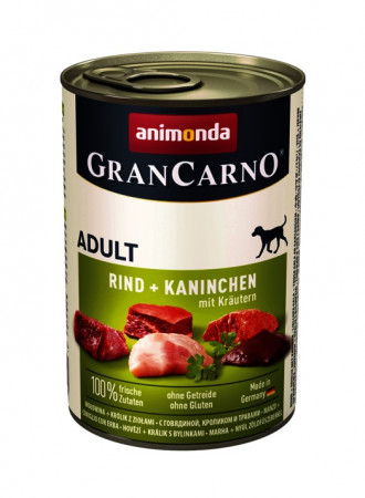 detail ANIMONDA Grand Carno králik+byliny, 400 g