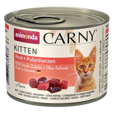 ANIMONDA Carny Kitten hovädzie+morčacie srdcia, 200 g