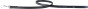 náhľad COLLAR Kožené vodítko lesklé Brilliance, 122cm/13mm, čierna