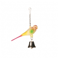 TRIXIE Hračka vtáčik so zvončekom, 9cm