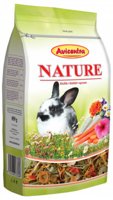 AVICENTRA Nature králik prémium, 850 g
