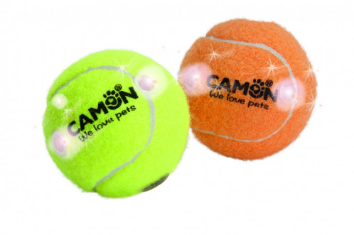 CAMON Hračka tenisová lopta žltá so zvukom, 62 mm