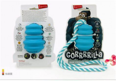 CAMON Hračka Gorila z tvrdej gumy, XL, modrá