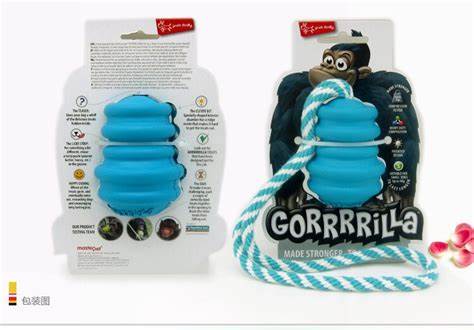 detail CAMON Hračka Gorila z tvrdej gumy, XL, modrá