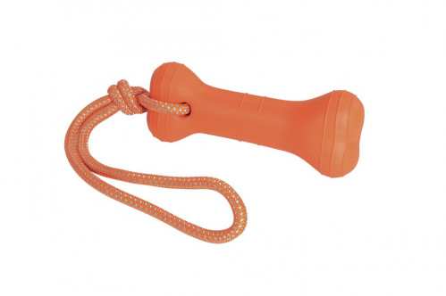 CAMON Hračka kosť orange s lanovou rúčkou, 200 mm