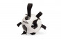 náhľad CAMON Hračka lopta z PU kože s polyuretanovými úchytmi black/white, 21cm