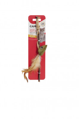 CAMON Hračka cat rybársky prút s myškou, 25cm