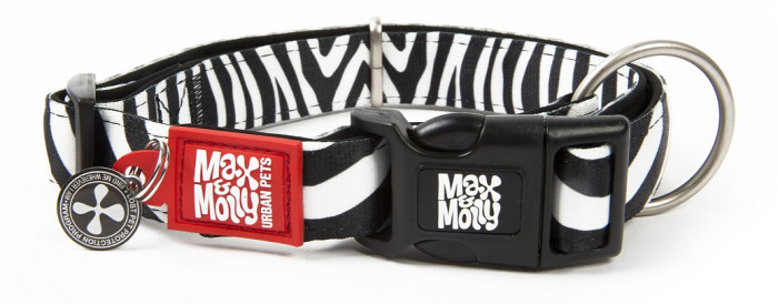 detail Max&Molly ID Obojok Zebra, XS
