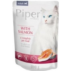 PIPER kapsička pre mačky s lososom, 100 g