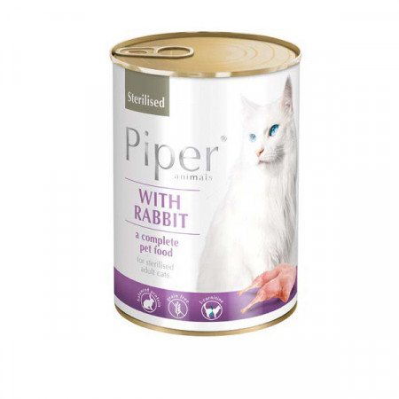 detail PIPER CAT konzerva zajac, 400 g
