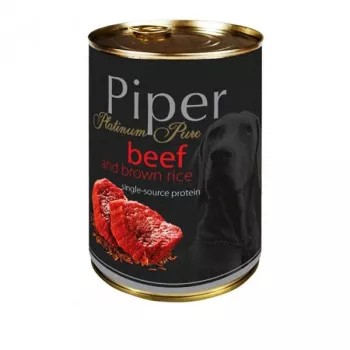 PIPER Platinum hovädzie mäso s hnedou ryžou, 400 g