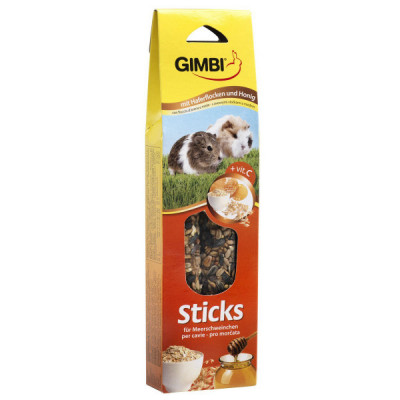 GIMBI Sticks škrečok,morča,med 2 ks